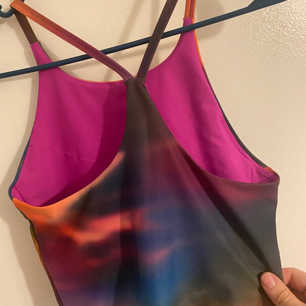 Multi Color Racer Back Athletic tank - Picture 2 of 2